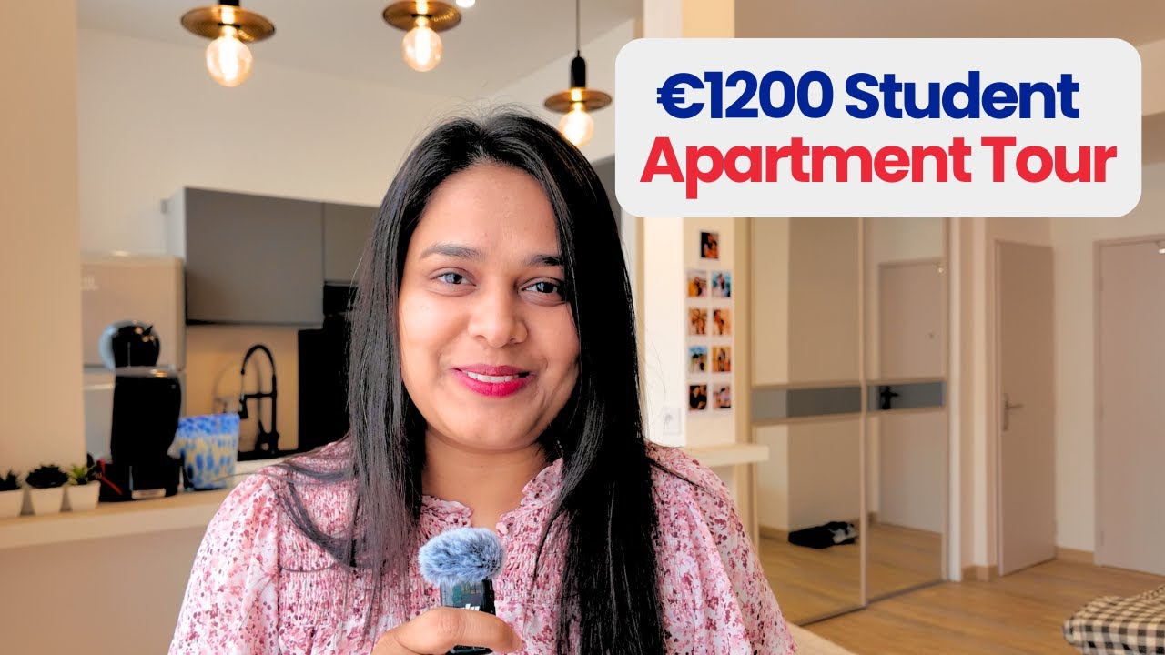 ТУР ПО МОЕМУ ДОМУ ВО ФРАНЦИИ | Крошечная студенческая квартира в Лионе 🇫🇷 | Тур по дому индийца в...