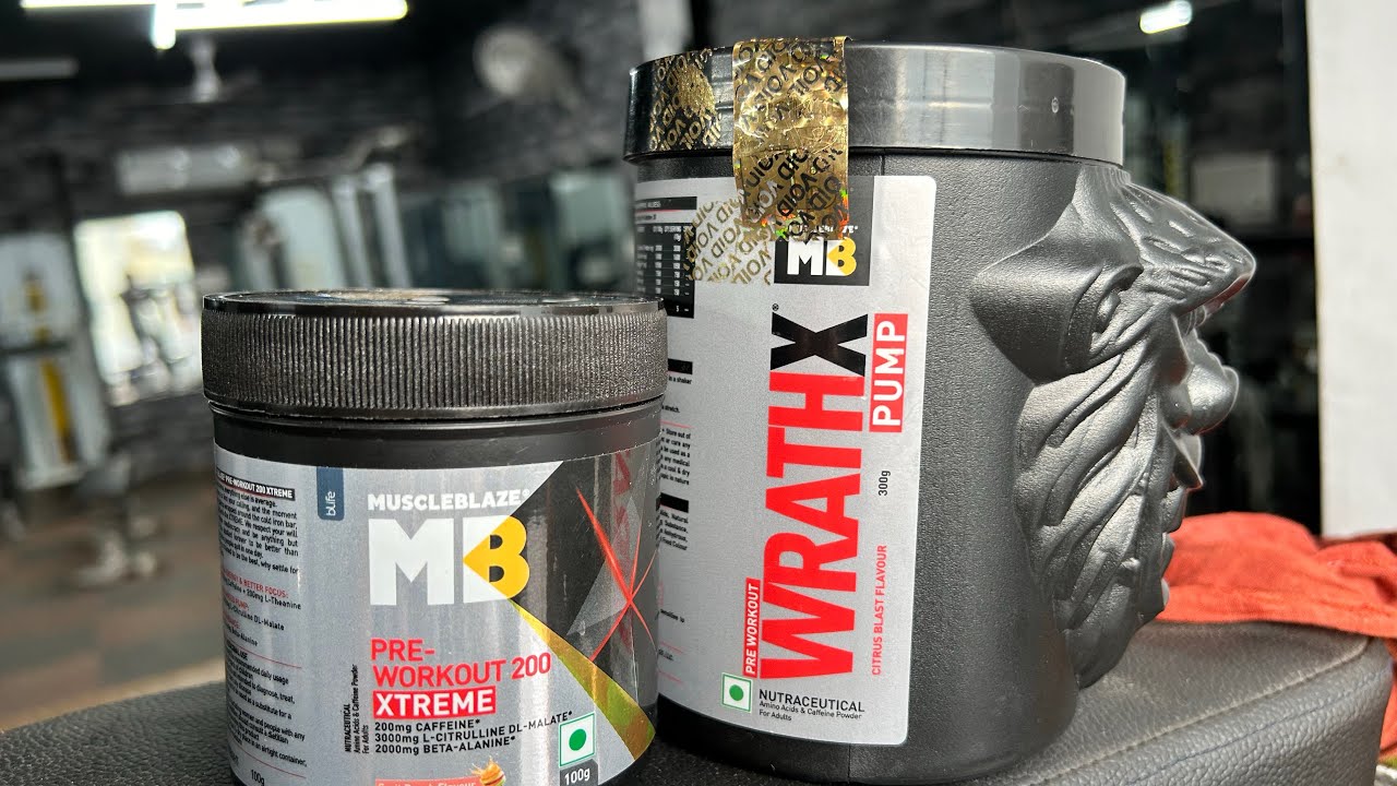 Muscleblaze Wrathx Pump Pre-Workout VS Pre-Workout 200 Xtreme- Konsa Best and Effect hai