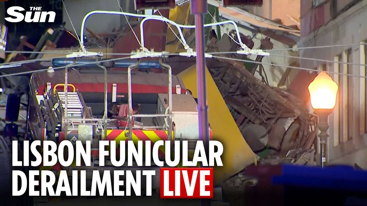 LIVE: Emergency services at the scene of Lisbon funicular crash that killed 15