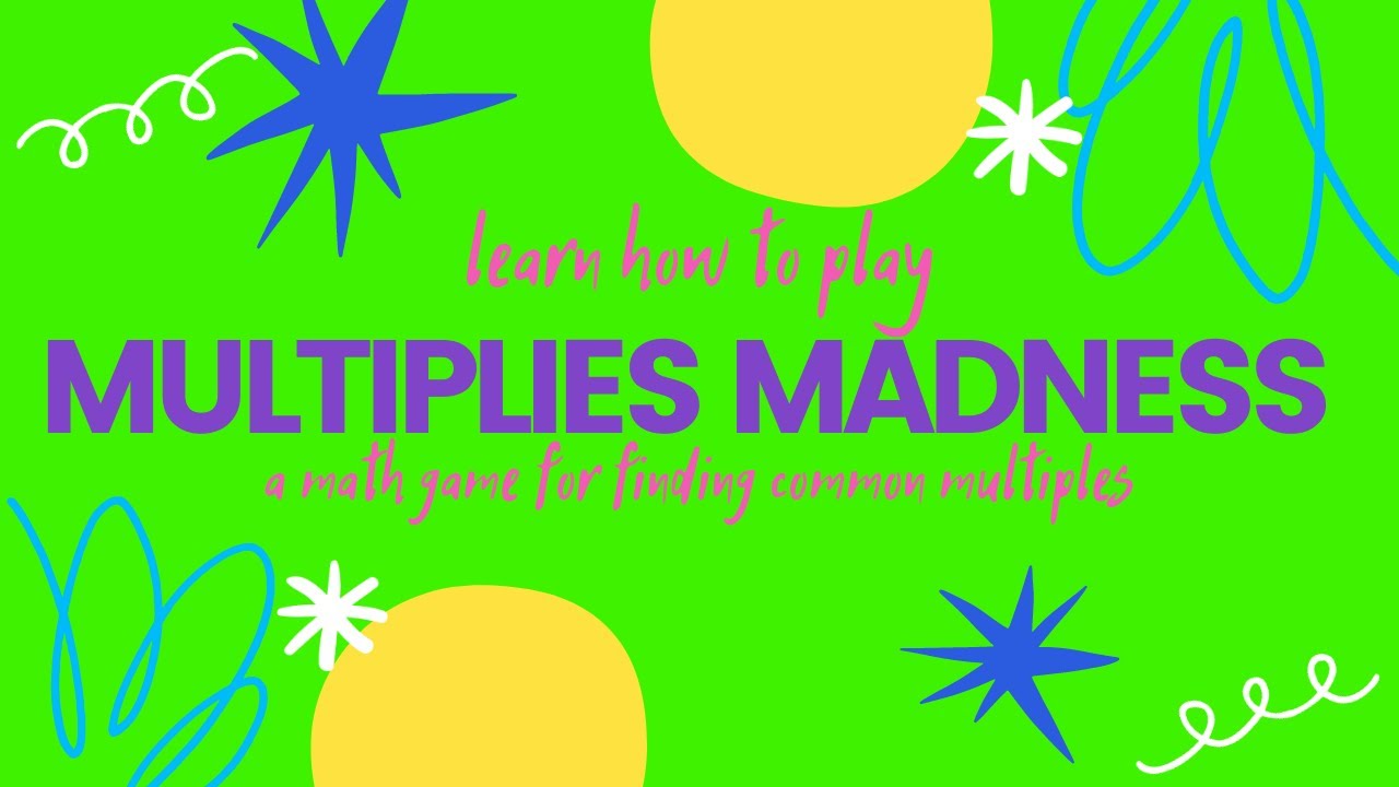 Multiples Madness Math Game