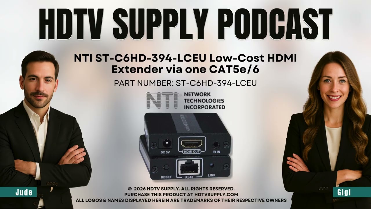 NTI ST-C6HD-394-LCEU Low-Cost HDMI Extender via one CAT5e/6