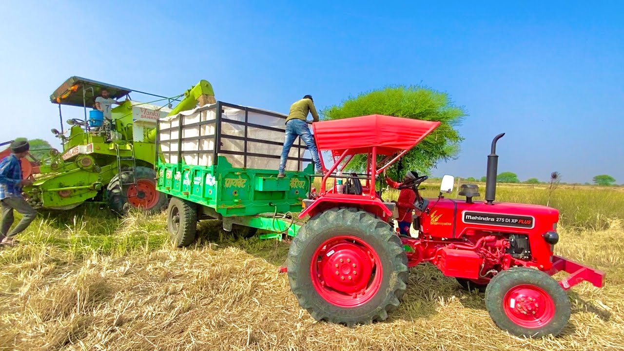 Day-3 | Harvesting and Repairing Road VIshal 435 Combine Mahindra 275 Sonalika 60 Rx