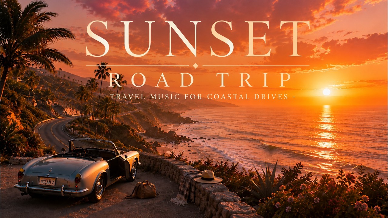 Sunset Road Trip 🌅 Travel Music for Coastal Drives | Driving Music & Deep House
