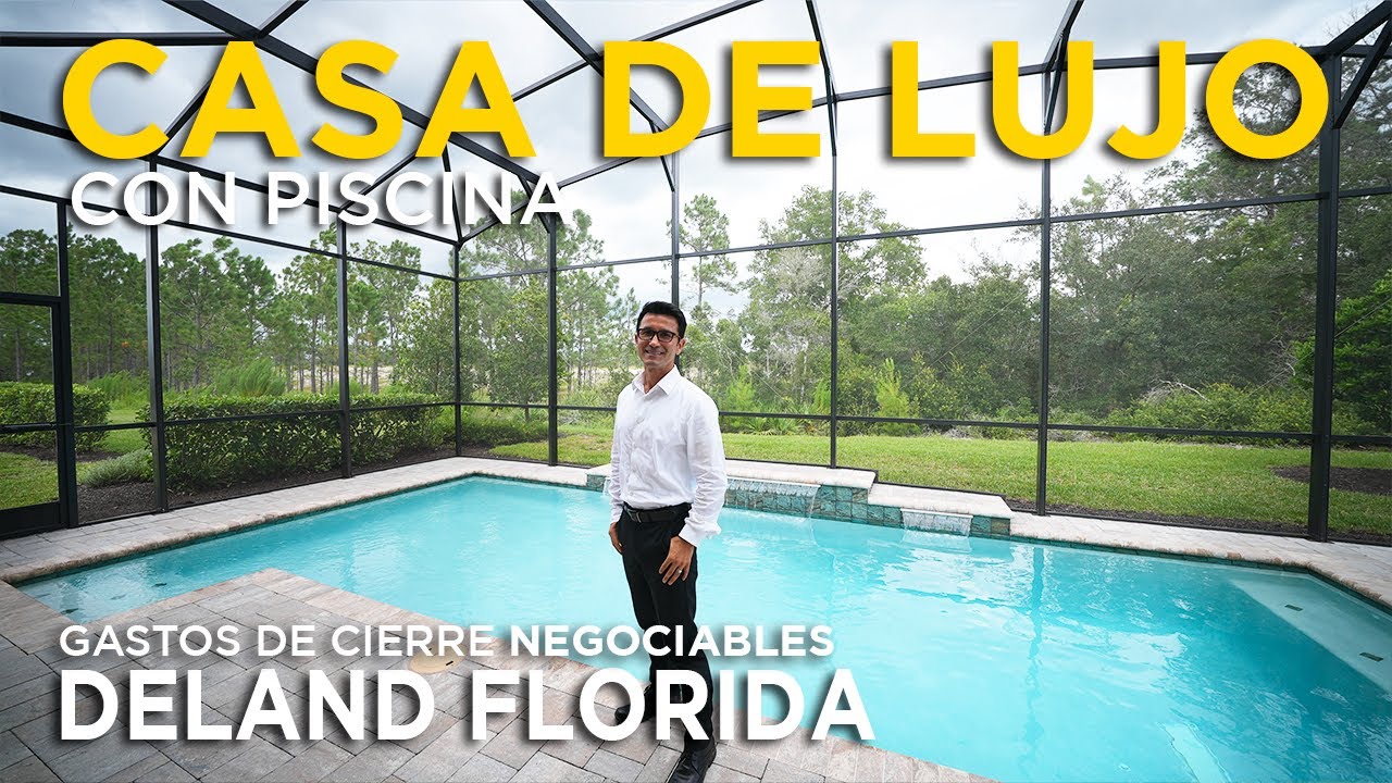 🔥🔥Casa en venta CON PISCINA en Deland Florida | Amplio espacio con Bajo HOA