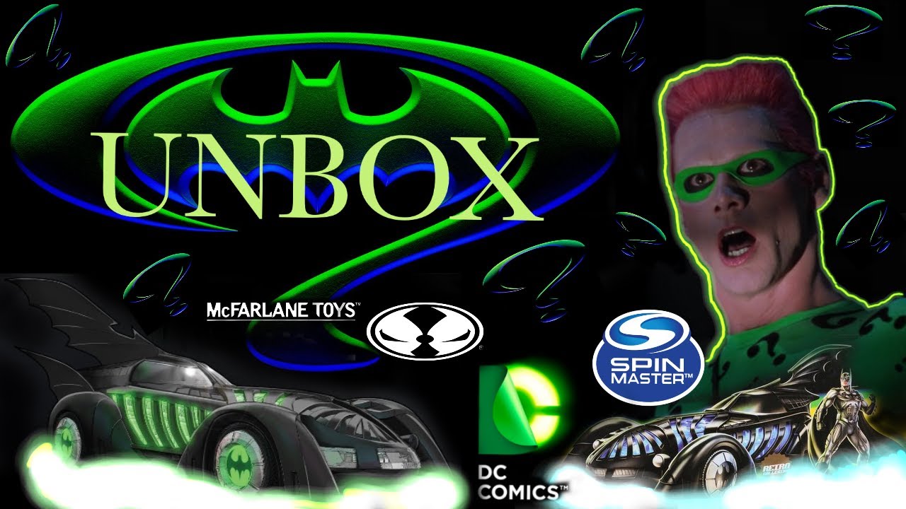Spin Master VS McFarlane Toys Batman Forever Batmobiles! Let's Unbox and Review!