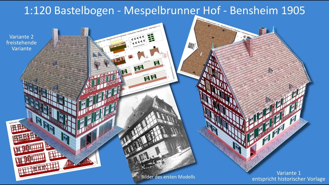 Bauvideo und Bauanleitung für das Kartonmodell 