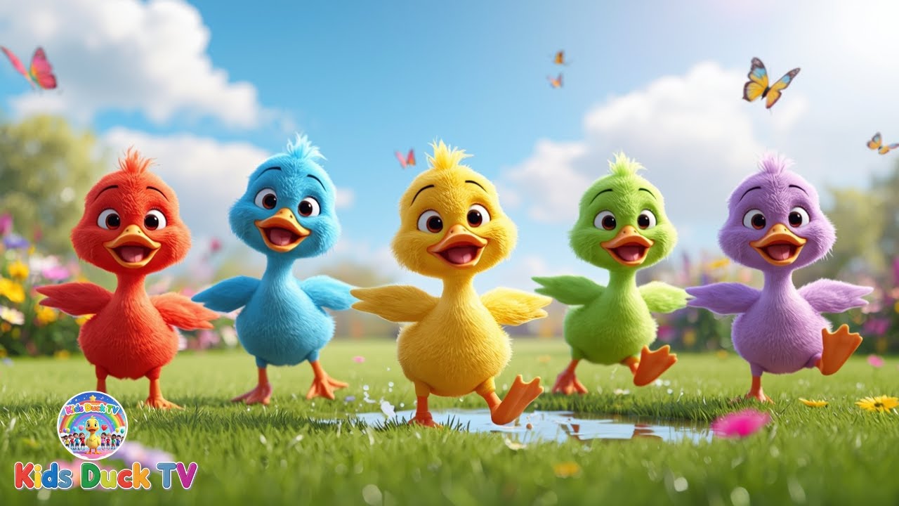 Five Little Ducks Went Out to Play | Counting Song & Nursery Rhymes for Kids