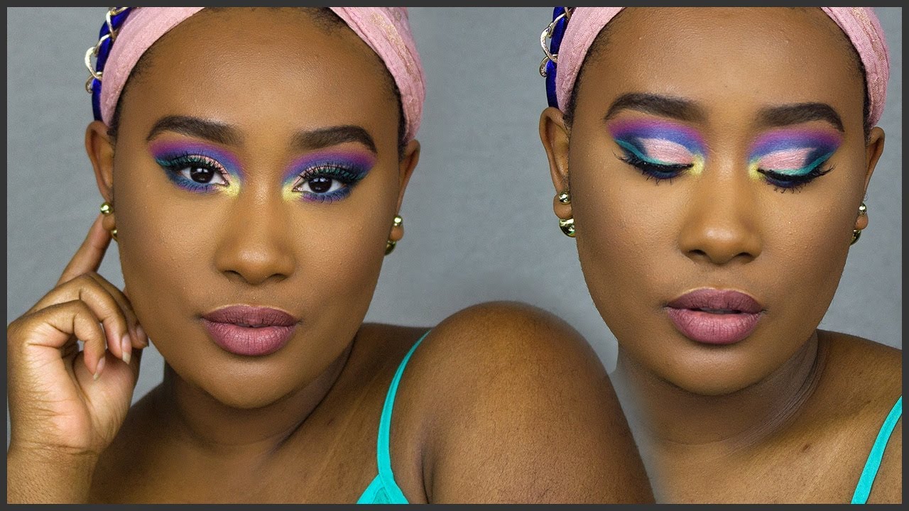 COLORFUL SPRING CUT CREASE  MAKEUP TUTORIAL| MikeyaOnly