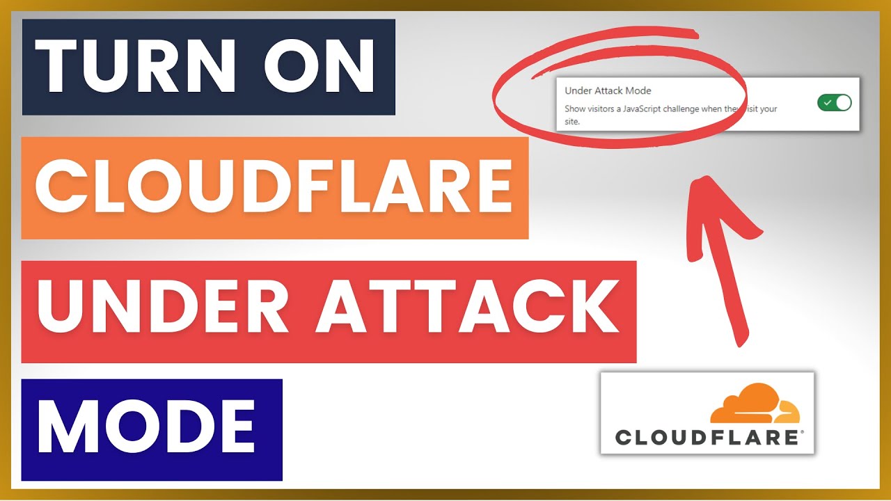 Как включить режим атаки Cloudflare? [в 2025 году]