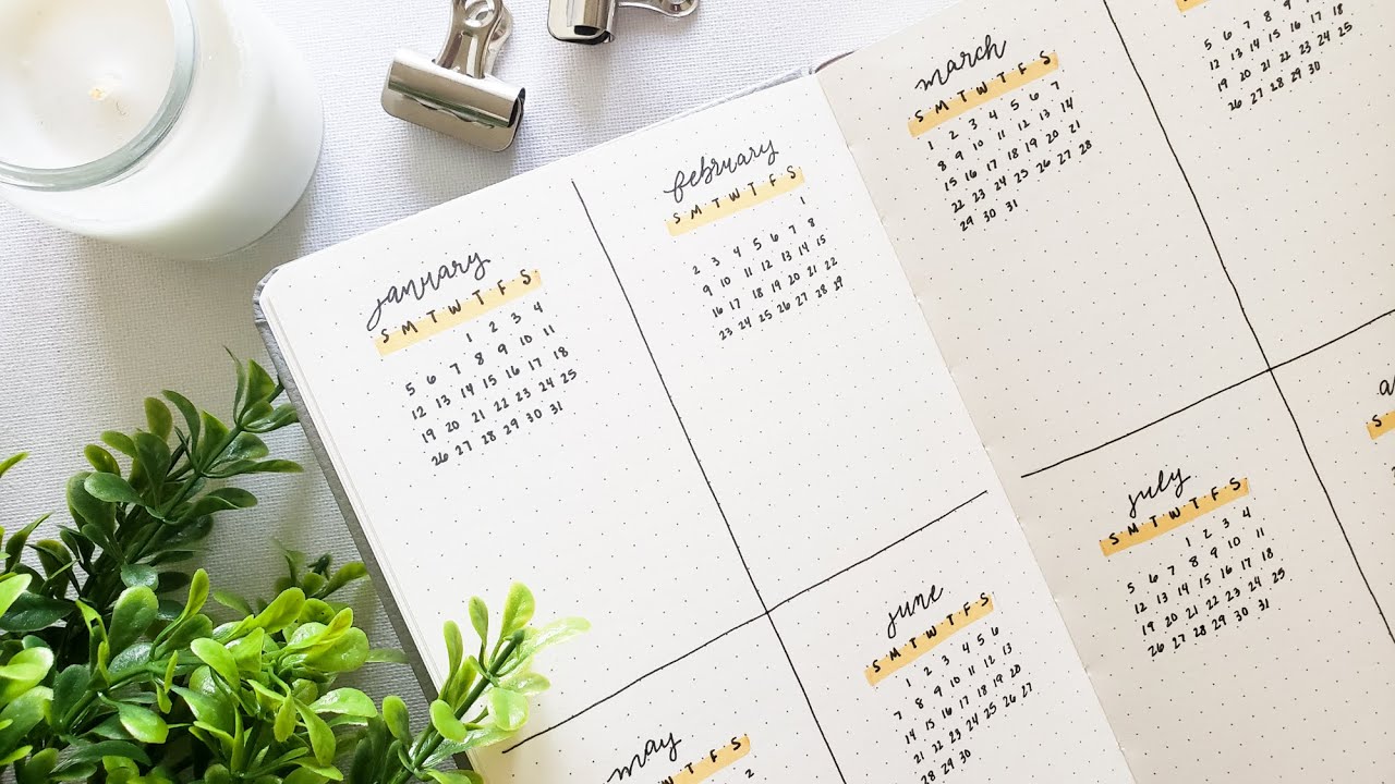Bullet Journal Setup for 2020 & January - Minimal & Quick