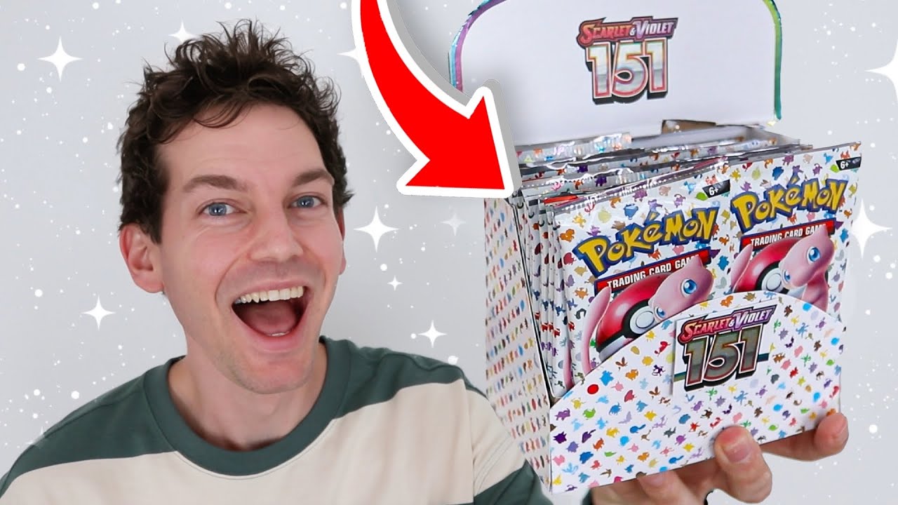 Открытие коробки с бустерами Pokémon 151