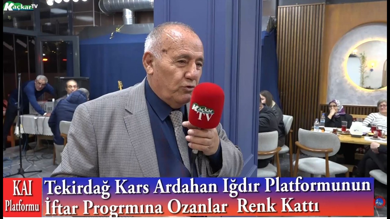 Tekirdağ Kars Ardahan Iğdır Platformunun İftar Progrmına Ozanlar  Renk Kattı.