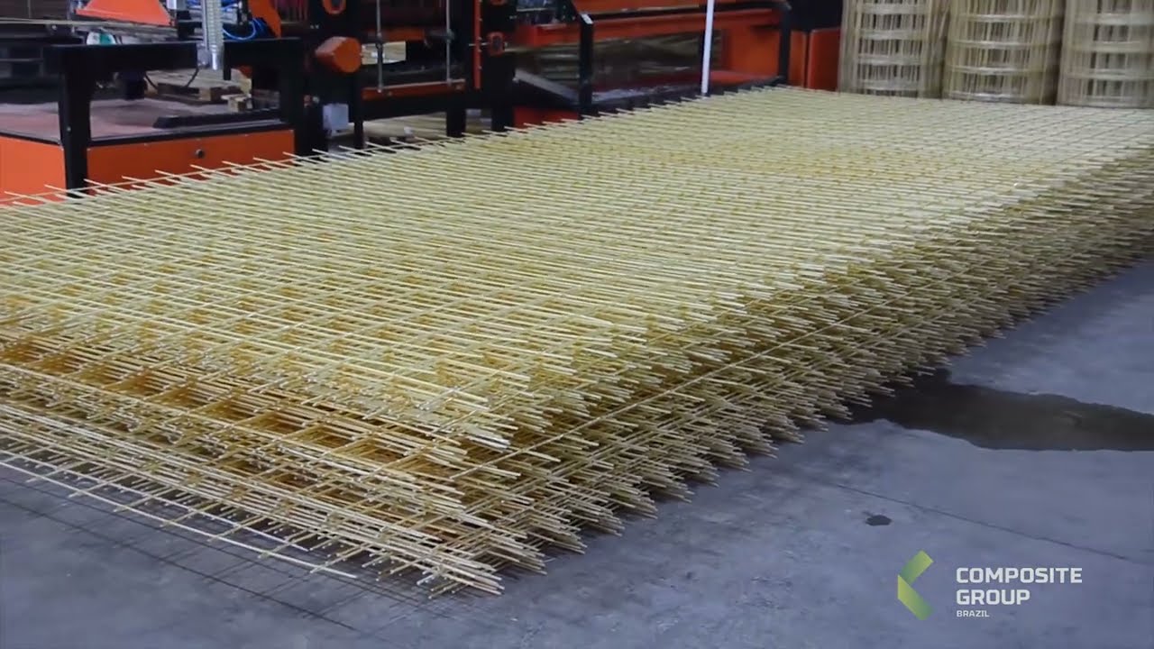 Processo de produção de malhas de GFRP | Verga Fibra | Composite Group Brazil