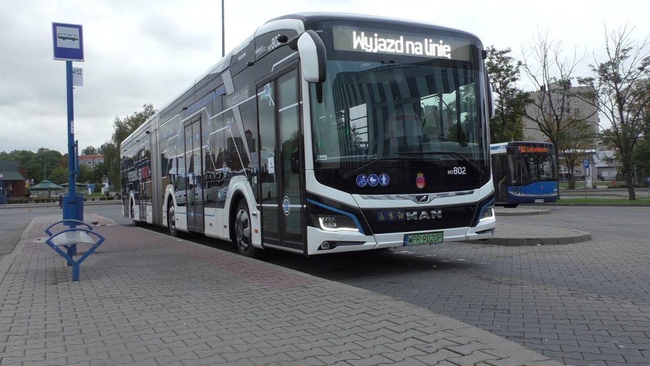 Elektryczny autobus MAN Lion&rsquo;s City 18M na testach w Krakowie