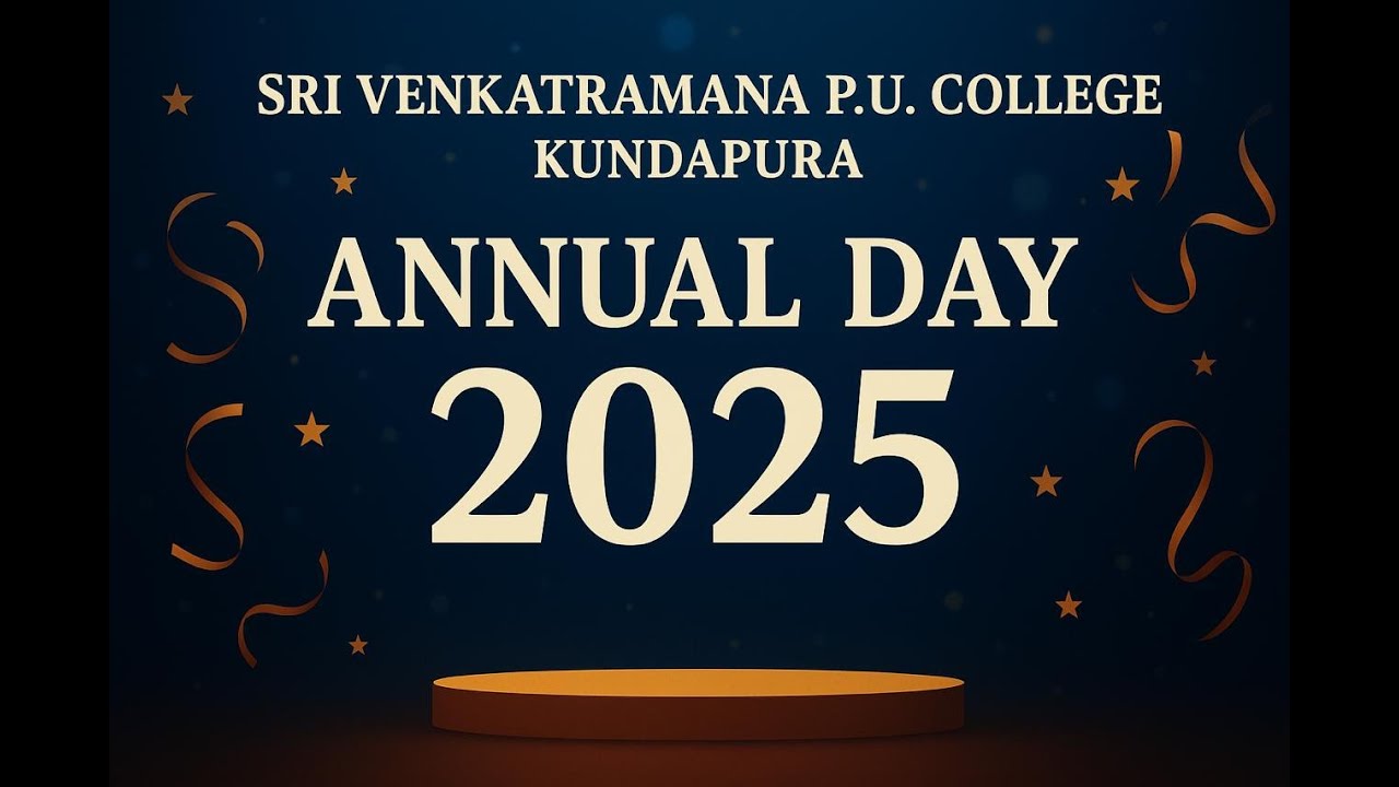 Annual Day 2025 LIVE | Sri Venkatramana PU College, Kundapura