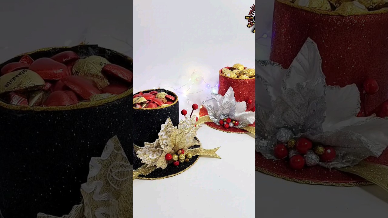 hermosos centros de mesa con materiales reciclados#diy #art #christmas #navidad #craft #manualidades
