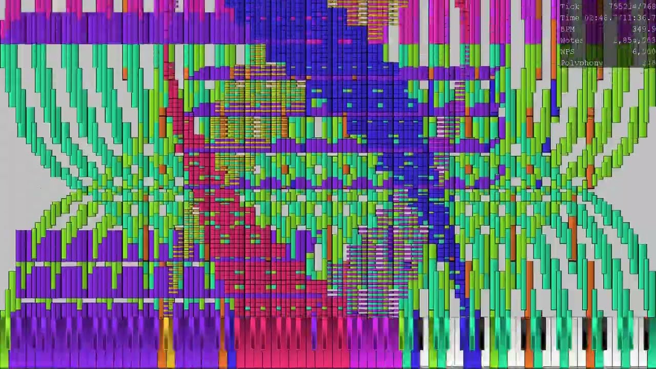 [Black MIDI] The Nuker 1.9.3 (Old Audio) | 26.63M Notes | Amethyst Imperial Grand