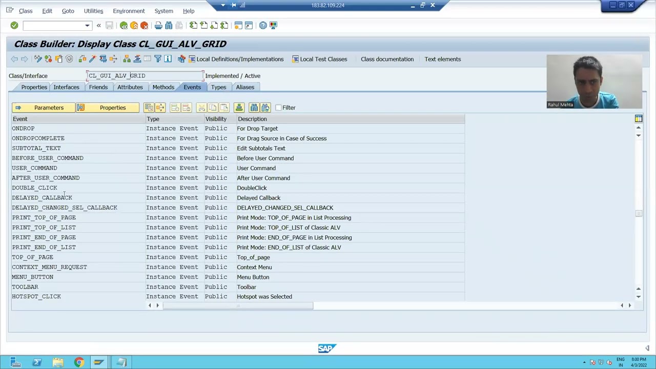 65 - ABAP OOPS - ALV от CL_GUI_ALV_GRID - Функциональность, основанная на событиях - Двойной щелч...