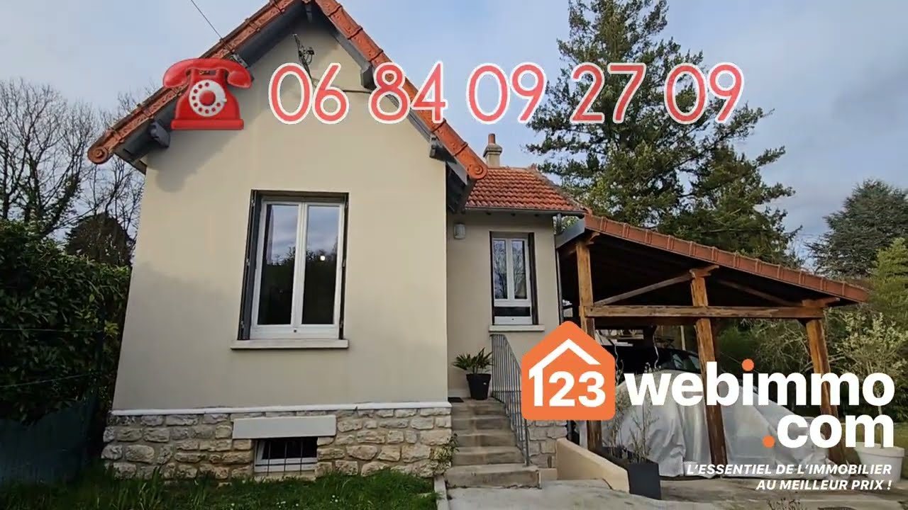 Charmante maison de plain-pied rénovée avec jardin clos de 641 m² à Samois-sur-Seine.