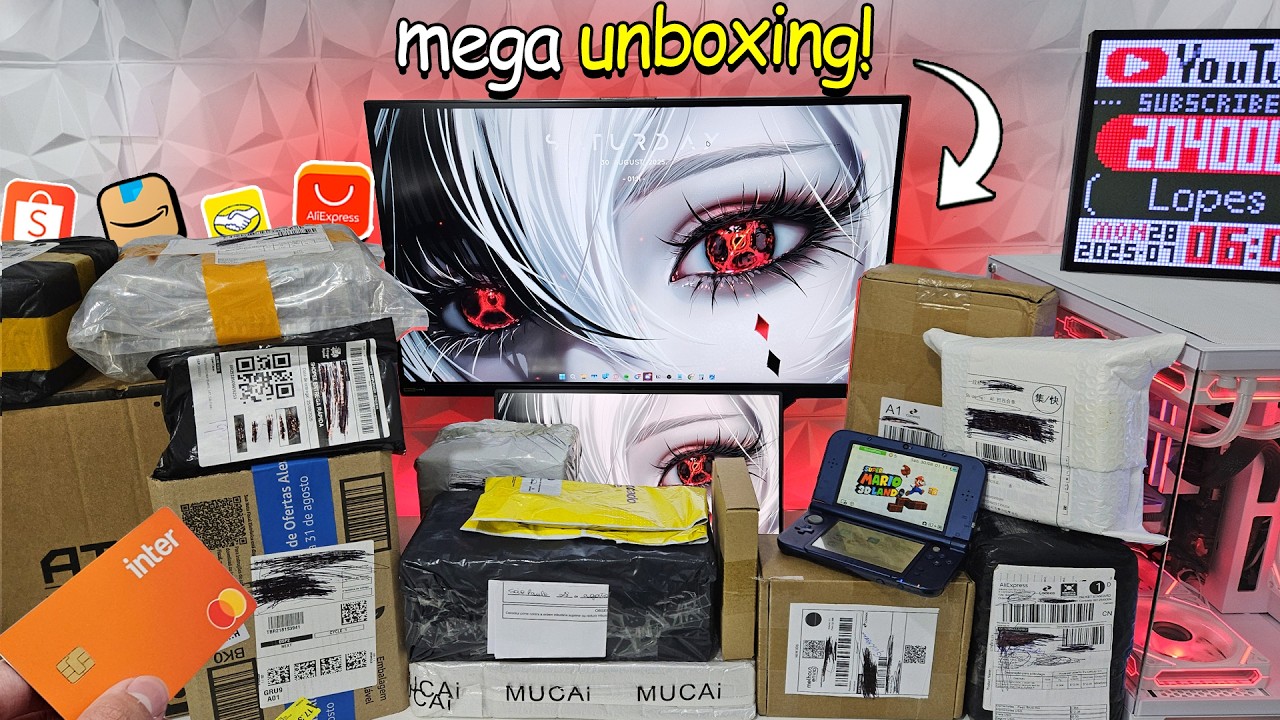Mega Unboxing de MAIS compras que fiz em PROMOÇÃO! (Saldão Aliexpress, Amazon, Mercado Livre...)