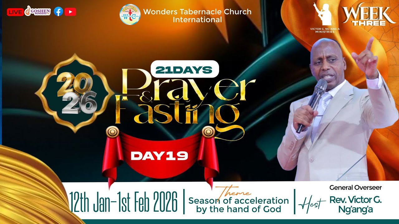 DAY 19 OF 21 DAYS OF THE HAND OF GOD PRAYER AND FASTING || 30TH JANUARY 2026