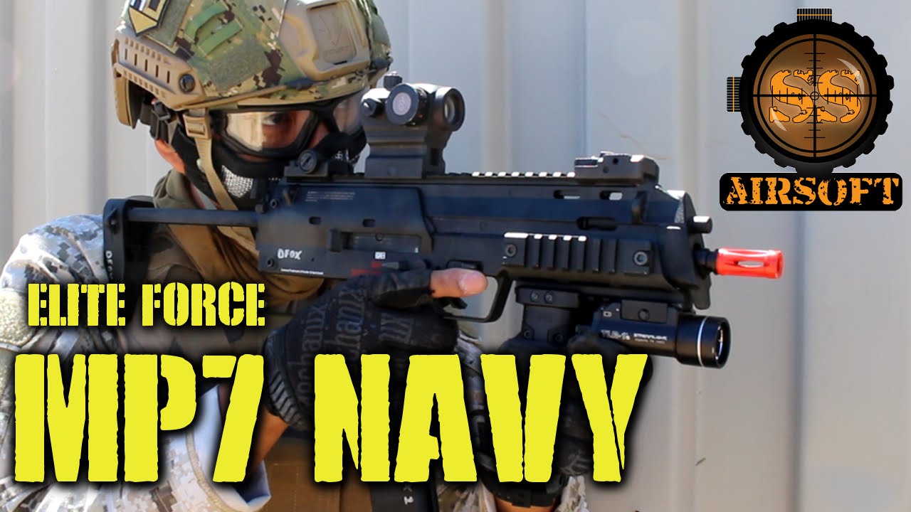 DesertFox Airsoft: Elite Force MP7 Navy (геймплей SS Airsoft)