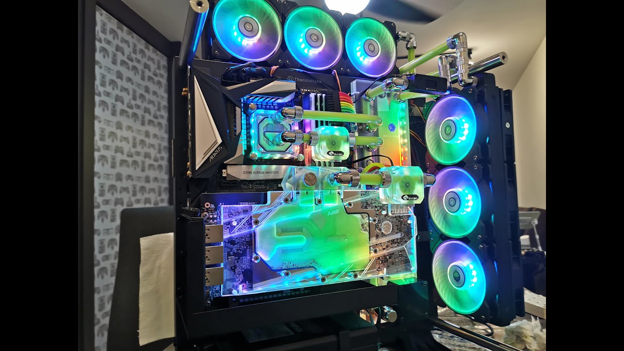 Awesome Custom Loop Hardline Gaming PC - Thermaltake Core P3 Bykski Distro PlateTime-Lapse (Part 1)