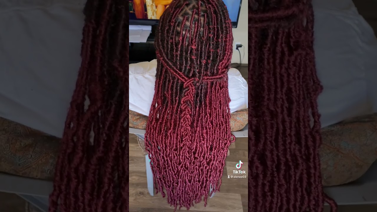 How to do 36 inch soft locs #subscribe #knotlessbraid #fauxlocs #softlocs
