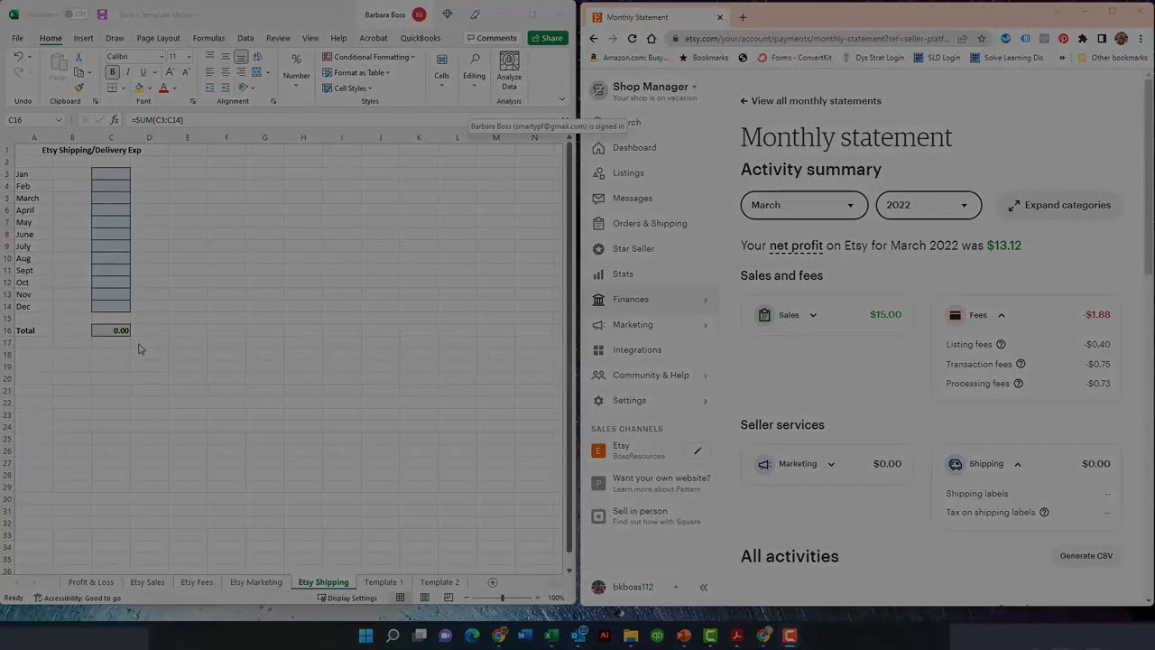How I Did My Etsy Accounting In The Beginning