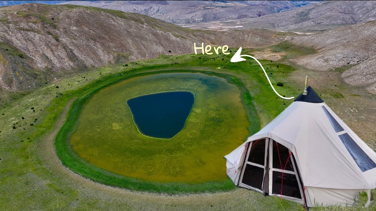 Скрытый рай в высоких горах: лагерь Crater Lake