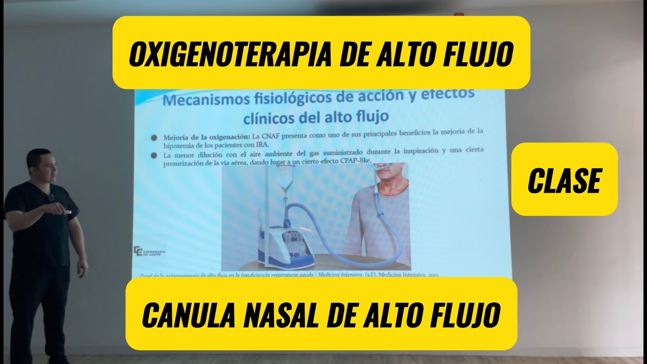 Oxigenoterapia de alto flujo - Canula nasal de alto flujo