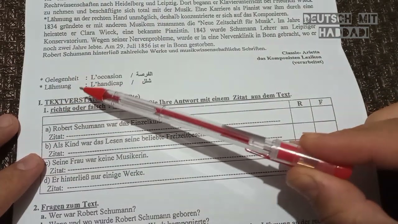 موضوع بكالوريا مع مراجعة منوعة في اللغة الألمانية دائما مع الأستاذ حدادي 🇩🇪🇩🇪🇩🇪✨