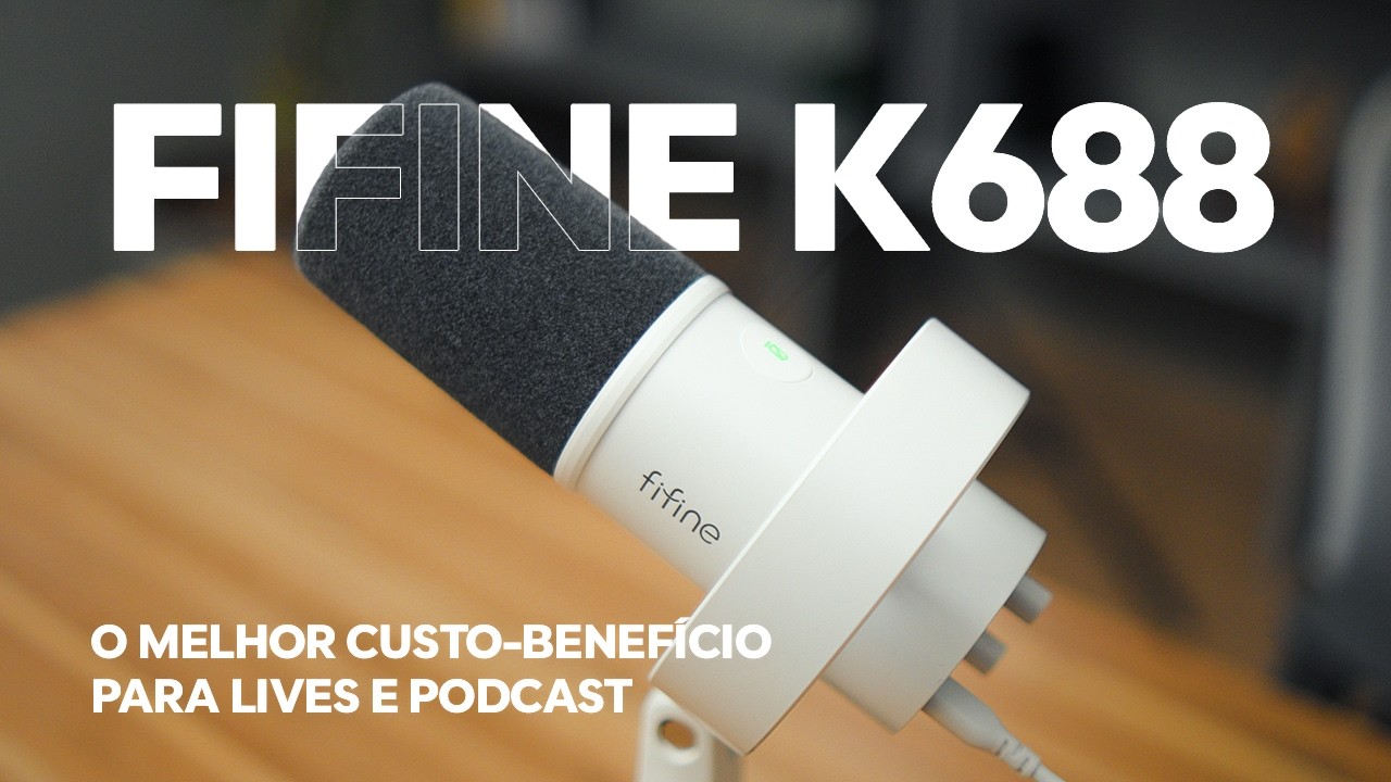 Esse é o MELHOR microfone CUSTO-BENEFÍCIO pras suas LIVES e PODCASTS! - FIFINE K688 🎙️