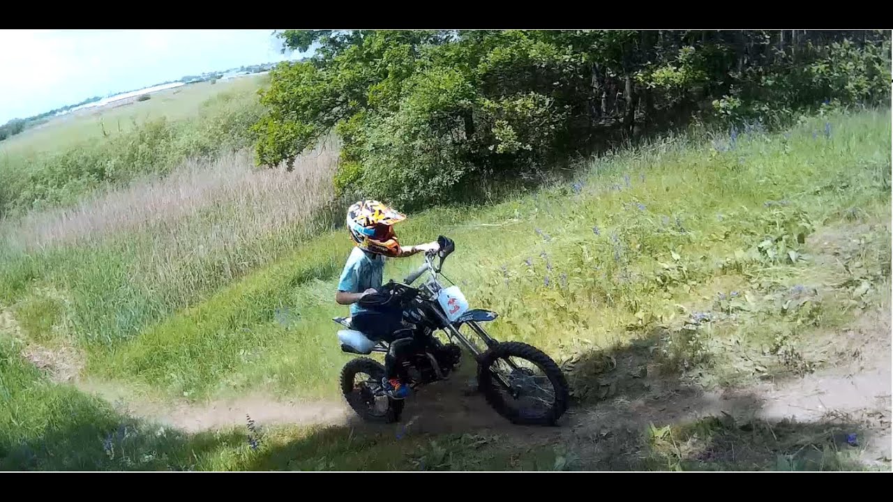 Enduro Race / Loncin 125 Hill Climb. Drive in forest. Free ride. Sand