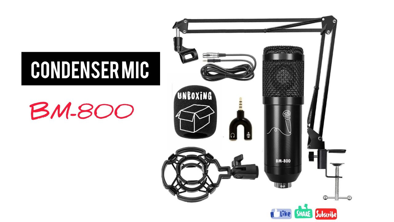 UNBOXING| BM-800 |CONDENSER mic 🎤#unboxing #micunboxing #microphone #asmr #asmrunboxing #video 