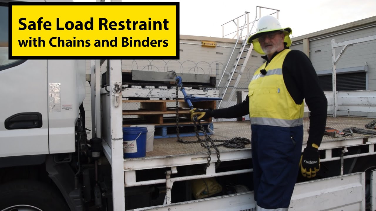 Safe Load Restraint with Chains and Binders