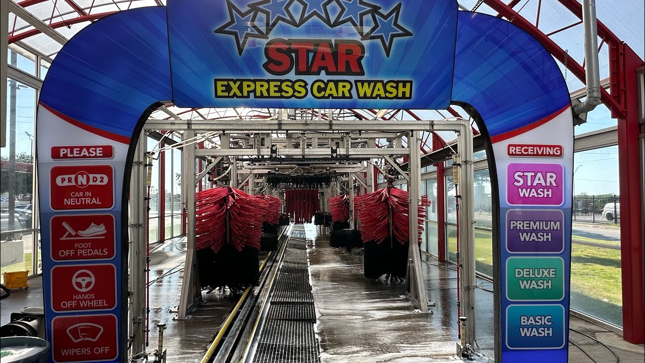Star Express Car Wash Seminary TX Site (Outside View) 4K Sonny’s Equipment