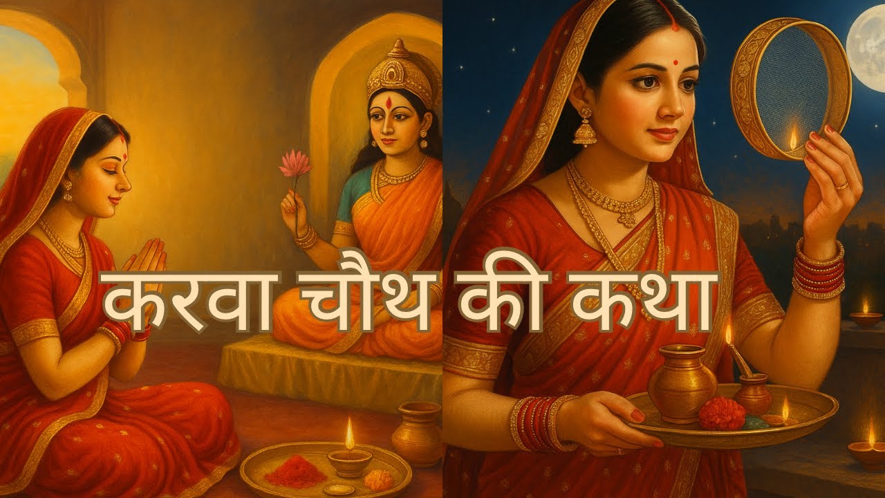 करवा चौथ की कथा सुनाते हैं ।🙏