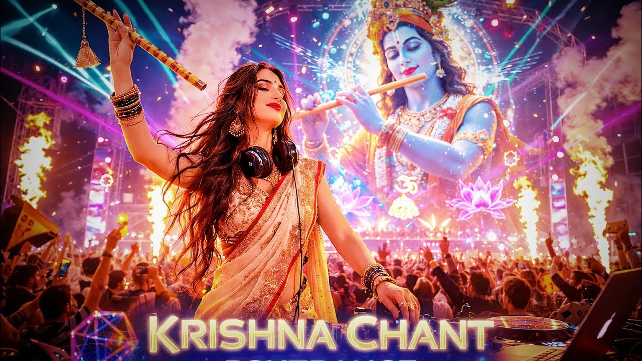 LADY FLUTINA | Harey Krishna Chant | Spiritual Devotional Flute Psytrance #music