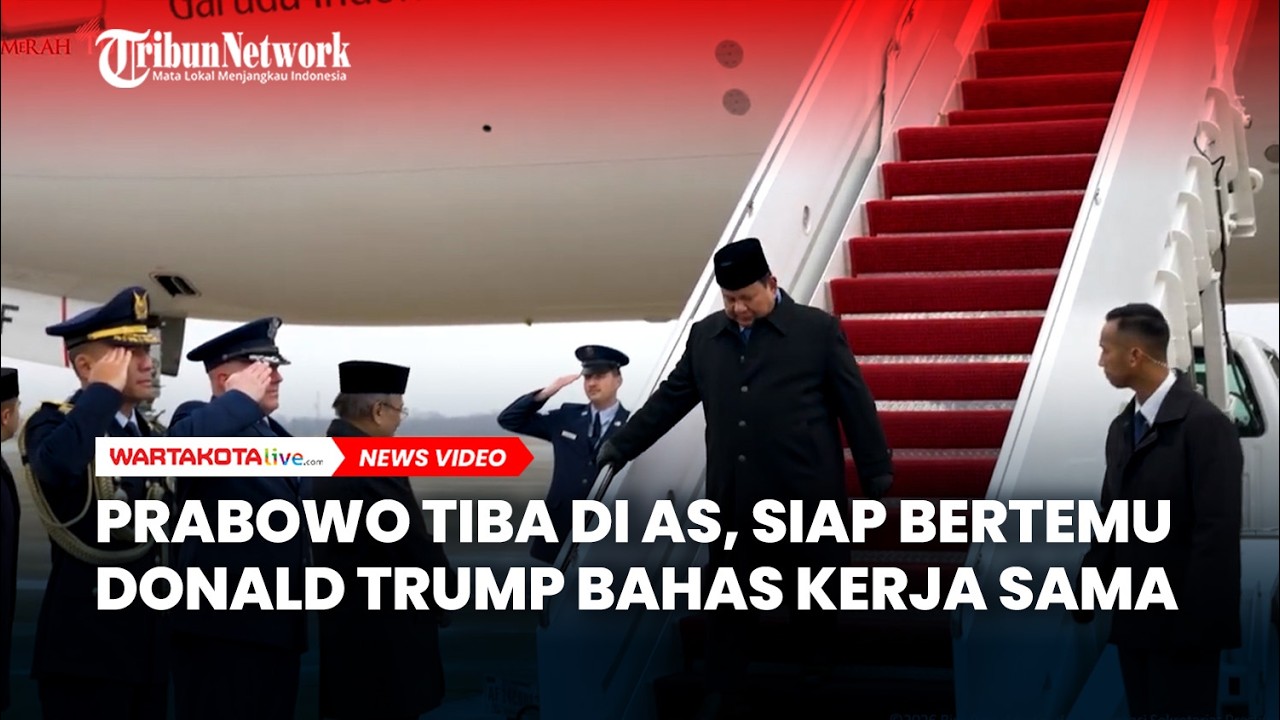 Prabowo Tiba di AS, Siap Bertemu Donald Trump Bahas Kerja Sama Strategis Indonesia