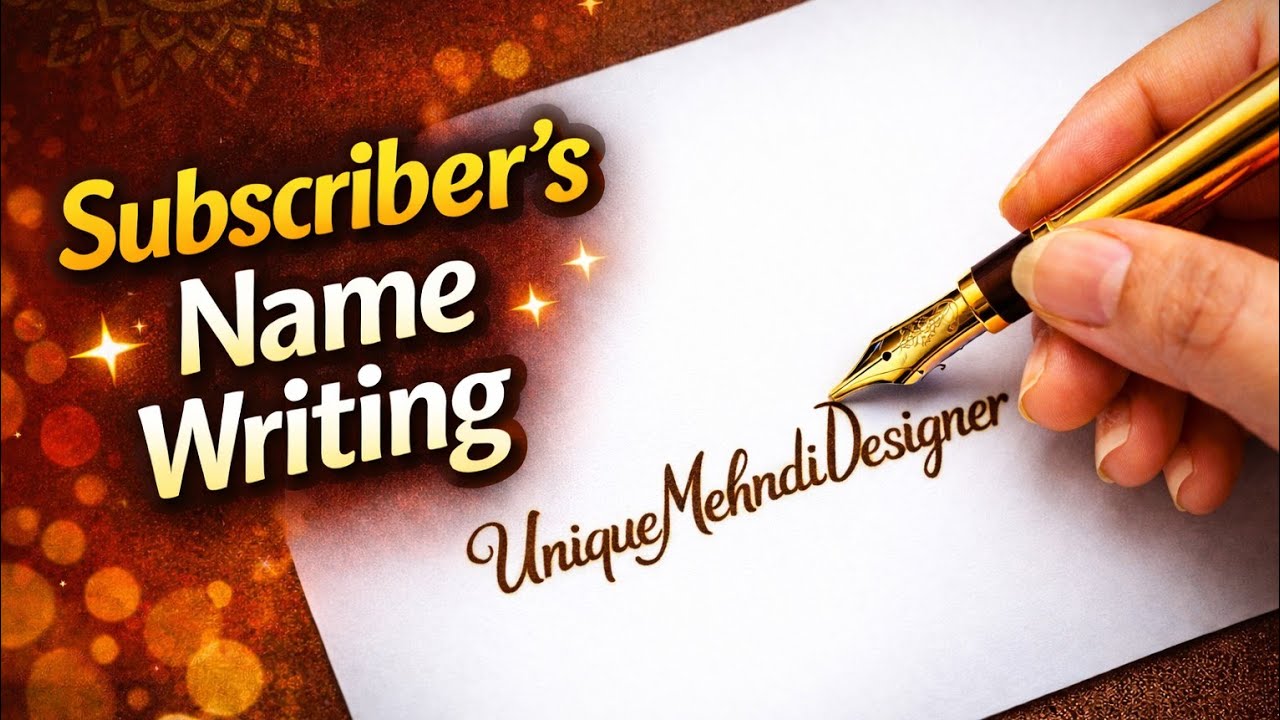 subscribe's writing name live 🔥