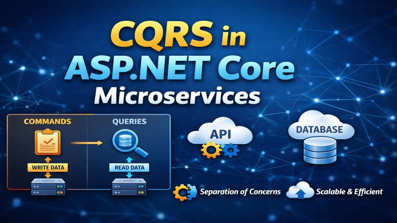 CQRS in ASP.NET Core Microservices with Real-Time Example | Step-by-Step Guide