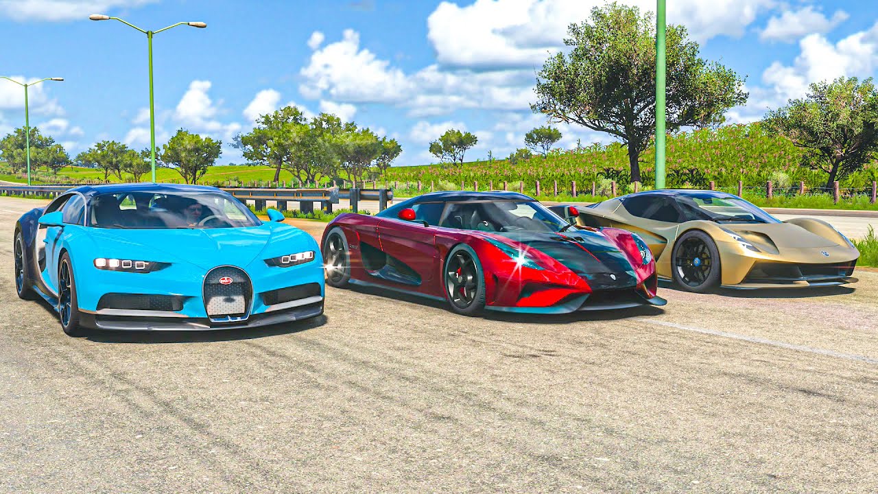 Koenigsegg Regera vs Bugatti Chiron vs Lotus Evija | Forza Horizon 5