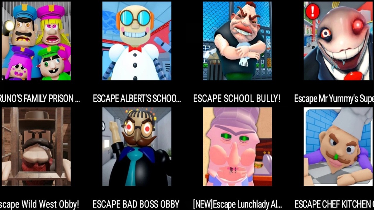 BRUNO'S FAMILY PRISON RUN!,ESCAPE ALBERT'S SCHOOL RUN!,ESCAPE SCHOOL BULLY!