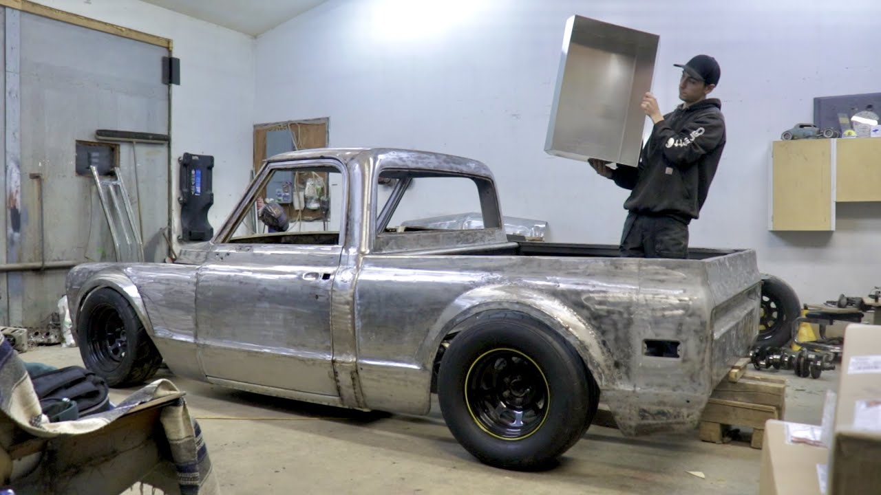 Custom 1968 C10- Making an Aluminum Fuel Tank!