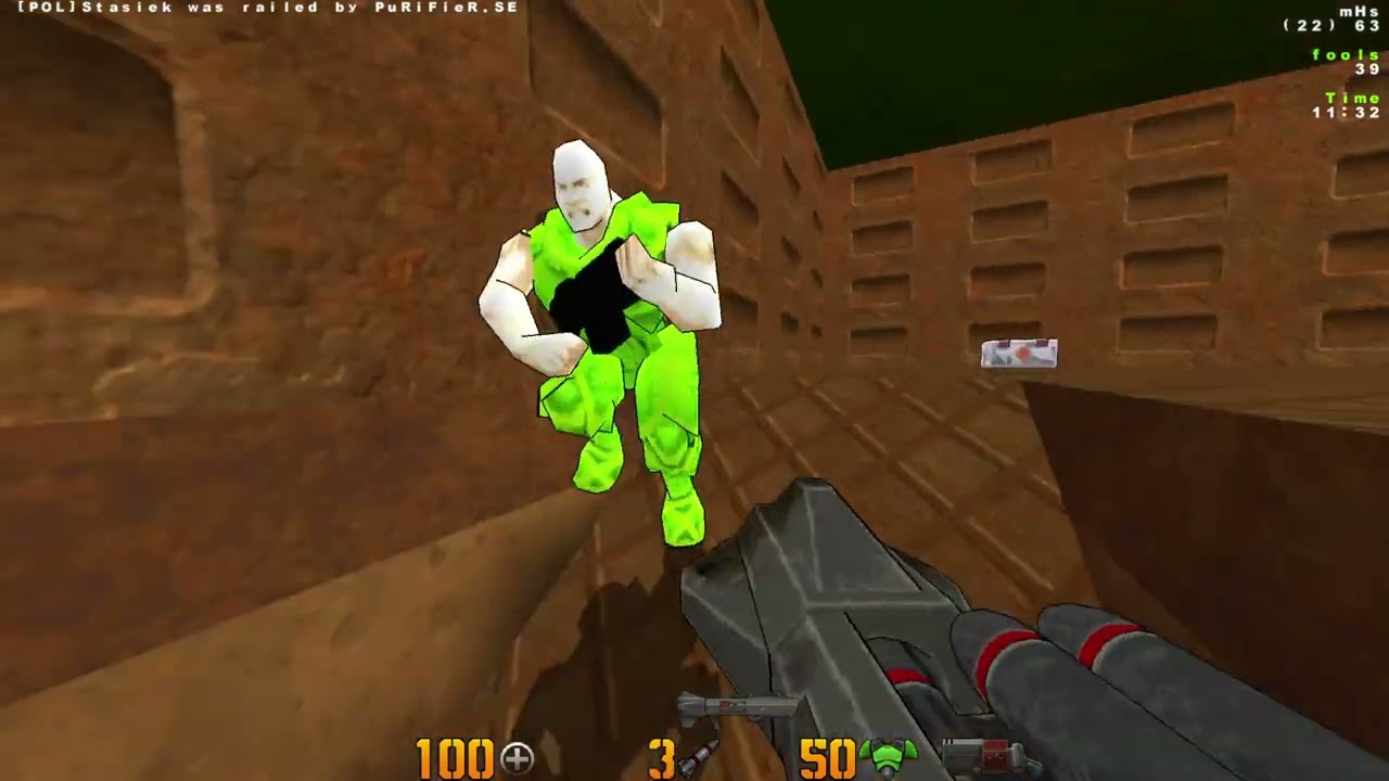 QUAKE 2 | Sweden vs Poland - Map Q2DM1 (The Edge)  | Friendly match - POV BubkeZ
