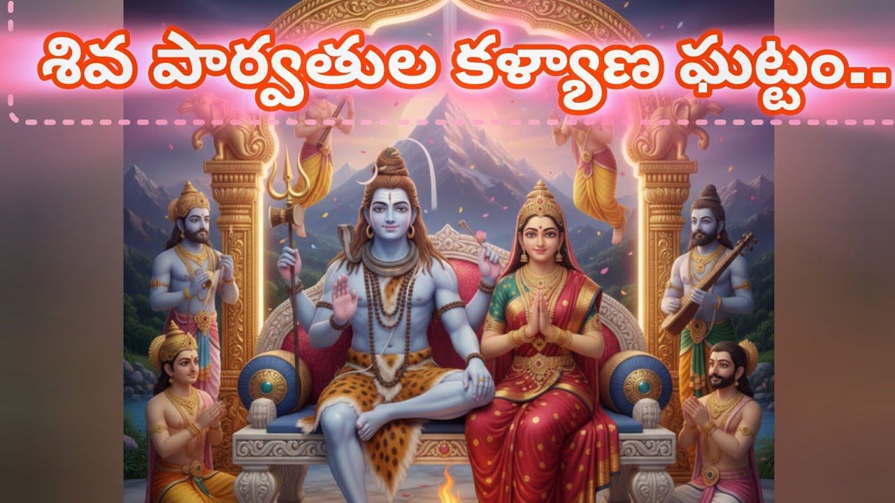 శివ పురాణం//శివ పార్వతుల కళ్యాణ ఘట్టం 