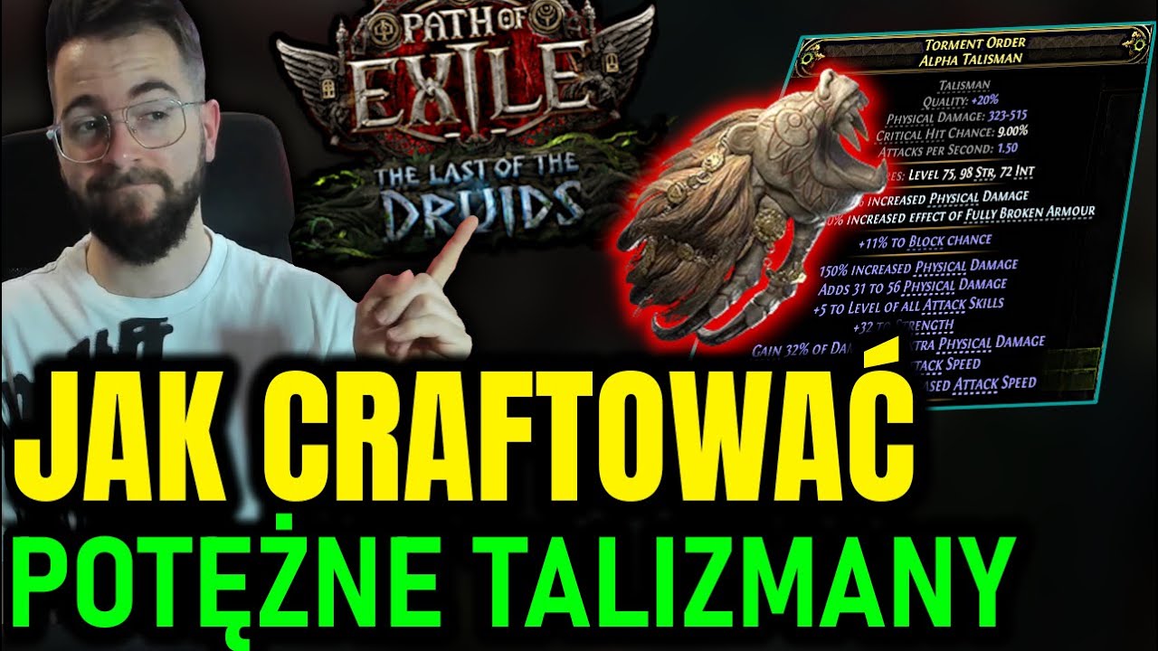 Stwórz Tanio POTĘŻNY TALIZMAN i NISZCZ ENDGAME w 0.4 Path of Exile 2: Fate of the Vaal