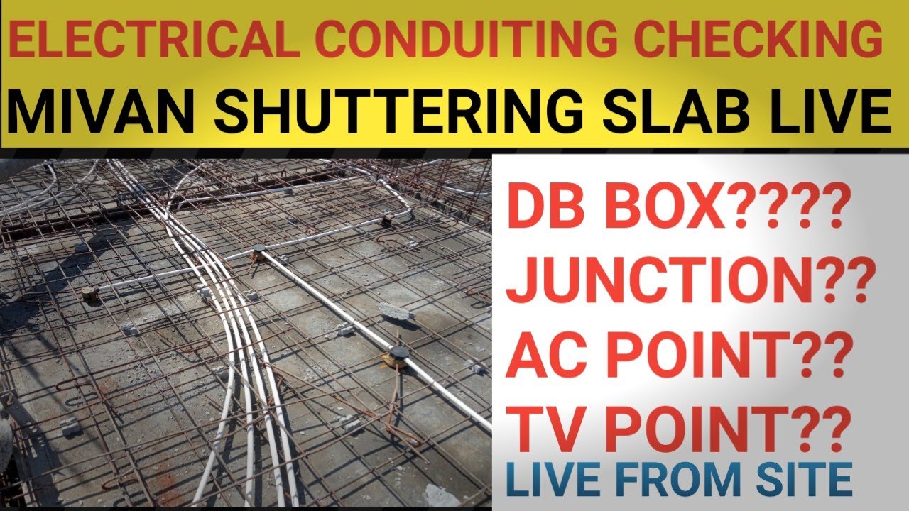 Electrical pipe conduiting live in mivan shuttering|MIVAN COURSE IN DESCRIPTION |PART-10