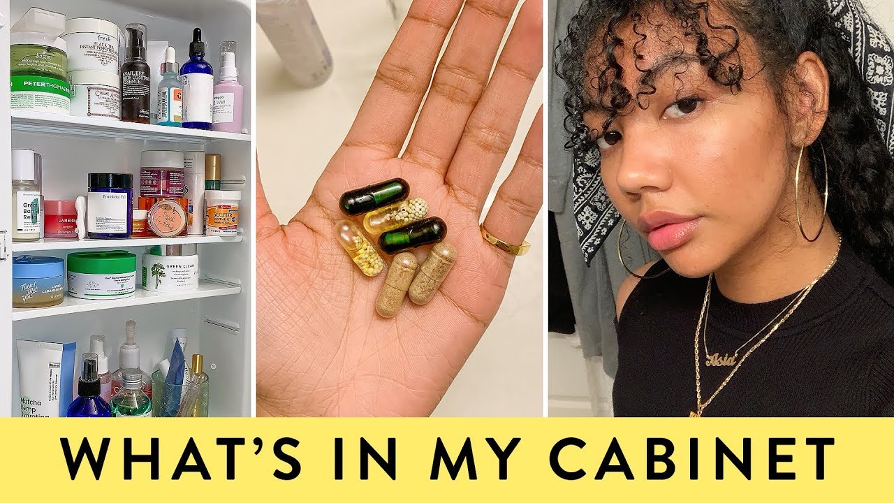 My Skincare Cabinet & Supplements Tour